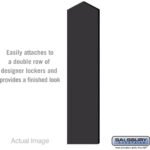 Double End Side Panel - for 6 Feet High - 15 Inch Deep Designer Wood Locker - with Sloping Hood by Salsbury
