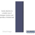 Double End Side Panel - for 6 Feet High - 15 Inch Deep Designer Wood Locker - without Sloping Hood by Salsbury - Image 2