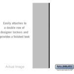 Double End Side Panel - for 6 Feet High - 15 Inch Deep Designer Wood Locker - without Sloping Hood by Salsbury - Image 4