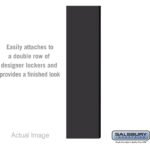 Double End Side Panel - for 6 Feet High - 15 Inch Deep Designer Wood Locker - without Sloping Hood by Salsbury