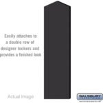 Double End Side Panel - for 6 Feet High - 18 Inch Deep Designer Wood Locker - with Sloping Hood by Salsbury