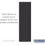Double End Side Panel - for 6 Feet High - 18 Inch Deep Designer Wood Locker - without Sloping Hood by Salsbury