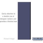 Double End Side Panel - for 6 Feet High - 21 Inch Deep Designer Wood Locker - without Sloping Hood by Salsbury - Image 2