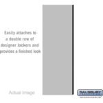 Double End Side Panel - for 6 Feet High - 21 Inch Deep Designer Wood Locker - without Sloping Hood by Salsbury - Image 4