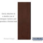 Double End Side Panel - for 6 Feet High - 21 Inch Deep Designer Wood Locker - without Sloping Hood by Salsbury - Image 5