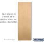 Double End Side Panel - for 6 Feet High - 21 Inch Deep Designer Wood Locker - without Sloping Hood by Salsbury - Image 6