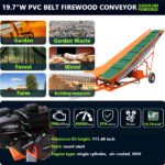 6.5HP Firewood Conveyor Max. 9.3ft Lift Height with B&S Engine and 19.7" PVC Belt - Image 8