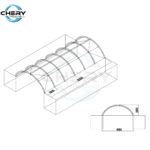 Fortified 20'x40' Double Truss Container Shelter - Image 4