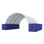 Fortified 40'x40'x15' Double Truss Container Shelter