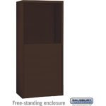 Free-Standing Enclosure for #19158-25 - Recessed Mounted Cell Phone Lockers - Aluminum by Salsbury - Image 2
