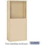 Free-Standing Enclosure for #19158-25 - Recessed Mounted Cell Phone Lockers - Aluminum by Salsbury - Image 3