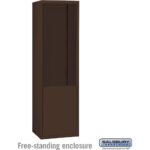 Free-Standing Enclosure for #19178-21 - Recessed Mounted Cell Phone Lockers - Aluminum by Salsbury - Image 2