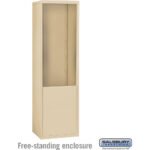 Free-Standing Enclosure for #19178-21 - Recessed Mounted Cell Phone Lockers - Aluminum by Salsbury - Image 3
