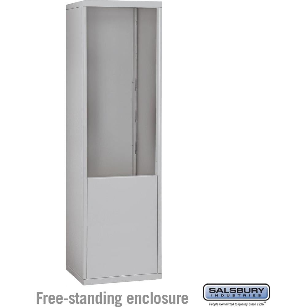 free-standing-enclosure-for-19178-21-recessed-mounted-cell-phone-lockers-aluminum-by-salsbury-by-salsbury-fk-111522-1 Free-Standing Enclosure for #19178-21 - Recessed Mounted Cell Phone Lockers - Aluminum by Salsbury - Image 1