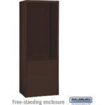 Free-Standing Enclosure for #19178-24 and #19178-28 - Recessed Mounted Cell Phone Lockers - Aluminum by Salsbury - Image 2