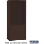 Free-Standing Enclosure for #19178-35 - Recessed Mounted Cell Phone Lockers - Aluminum by Salsbury - Image 2