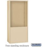 Free-Standing Enclosure for #19178-35 - Recessed Mounted Cell Phone Lockers - Aluminum by Salsbury - Image 3