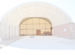 Back Wall for Container Canopy Shelter 40'x40'x15' - Image 3