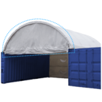 Half Front Panel for W40'xL40'xH13' (container outside) - Image 2