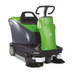 IPC 42" Compact Vacuum Ride-On Sweeper, Battery Powered, On-Board Charger (TK1050E)