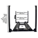 Atlas PRO8000EXT-L 4 Post Lift + RJ35 Sliding Jacks Combo - Image 2