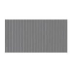 Round Rib Vinyl Runner Floor Mat, Gray, 24" W x 105' L
