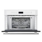 FORNO Espresso Oliena 30" 1.6 cu. ft. Built-In Microwave Oven in White with Antique Brass Handles, FMWDR3093-30WHT - Image 7
