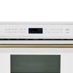 FORNO Espresso Oliena 30" 1.6 cu. ft. Built-In Microwave Oven in White with Silver Handles, FMWDR3093-30WHT - Image 2