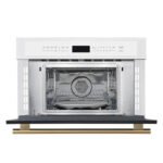 FORNO Espresso Oliena 30" 1.6 cu. ft. Built-In Microwave Oven in White with Silver Handles, FMWDR3093-30WHT - Image 3