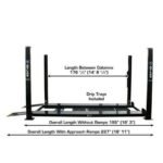 Atlas PRO8000EXT-L 4 Post Lift + RJ35 Sliding Jacks Combo - Image 3
