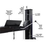 Atlas ALI Certified APEX9 4 Post Lift + RJ6 Rolling Bridge Jacks Combo - Image 3