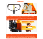 NobleLift Standard Duty Pallet Jack 5500 lbs Capacity 27''x48'' Forks - Image 3