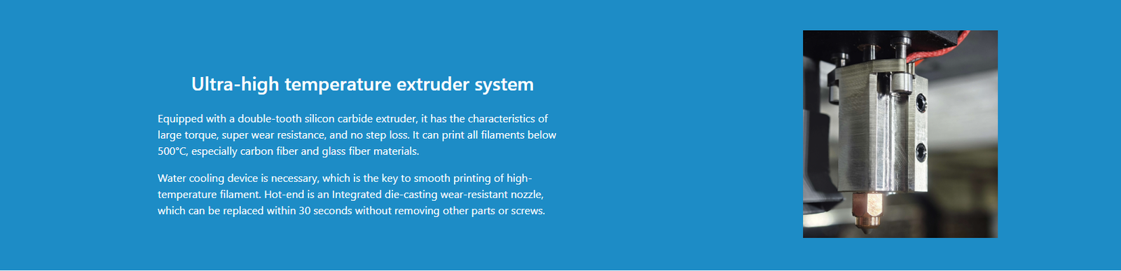 Ultra-high Temperature Extruder System