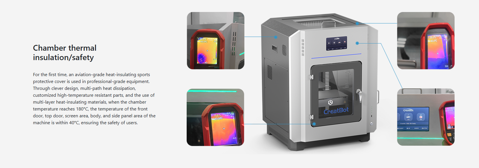 Creatbot 3d Printer Safety And Thermal Insulation Features