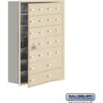 Recessed Mounted Cell Phone Storage Locker with 20 A Doors (19 usable) 4 B Doors in Aluminum - Keyed Locks by Salsbury - Image 5