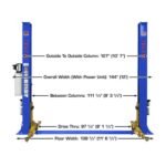 Atlas Platinum PVL9BP ALI Certified 9,000 lb Baseplate 2 Post Lift - Image 6