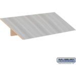 Sloping Hood - for 12" Wide - 21 Inch Deep Premier Wood Locker - 3 Wide by Salsbury - Image 4