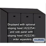 Sloping Hood - for 15" Wide - 21 Inch Deep Designer Wood Locker - 3 Wide by Salsbury - Image 8
