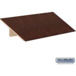 Sloping Hood - for 15" Wide - 24 Inch Deep Designer Wood Locker - 3 Wide by Salsbury - Image 5