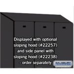 Sloping Hood - for 15" Wide - 24 Inch Deep Designer Wood Locker - 3 Wide by Salsbury - Image 8