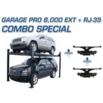 Atlas PRO8000EXT 4 Post Lift + RJ35 Sliding Jacks Combo - Image 2