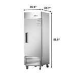 27"W Commercial Freezer 19 cu. ft. Single Solid Door Reach-In Freezer - Image 2