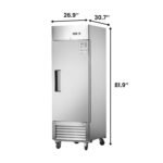 27"W Single Solid Door Reach-In Refrigerator 19 cu. ft. Commercial Refrigerator - Image 2