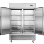 54"W Commercial Freezer 42 cu. ft. 2 Solid Door Reach-In Freezer - Image 3