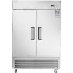 54"W Commercial Freezer 42 cu. ft. 2 Solid Door Reach-In Freezer - Image 15
