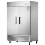 54"W Commercial Refrigerator 42 cu. ft. 2 Solid Door Reach-In Refrigerator