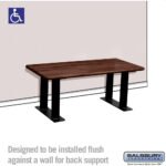 Wood ADA Locker Bench - 42" Wide by Salsbury - Image 3