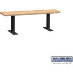 Wood Locker Bench - 60" - 9.5" Deep by Salsbury - Image 2