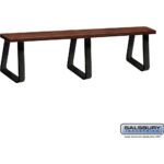 Wood Locker Bench - 84" - 9.5" Deep - Free Standing by Salsbury