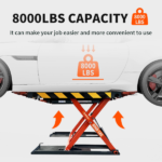 Katool KT-X90E 8,000 lb Mid Rise Scissor Lift - Electric Lock - Image 4